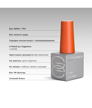 Топ Gemely Spf Pro Top, 15 мл